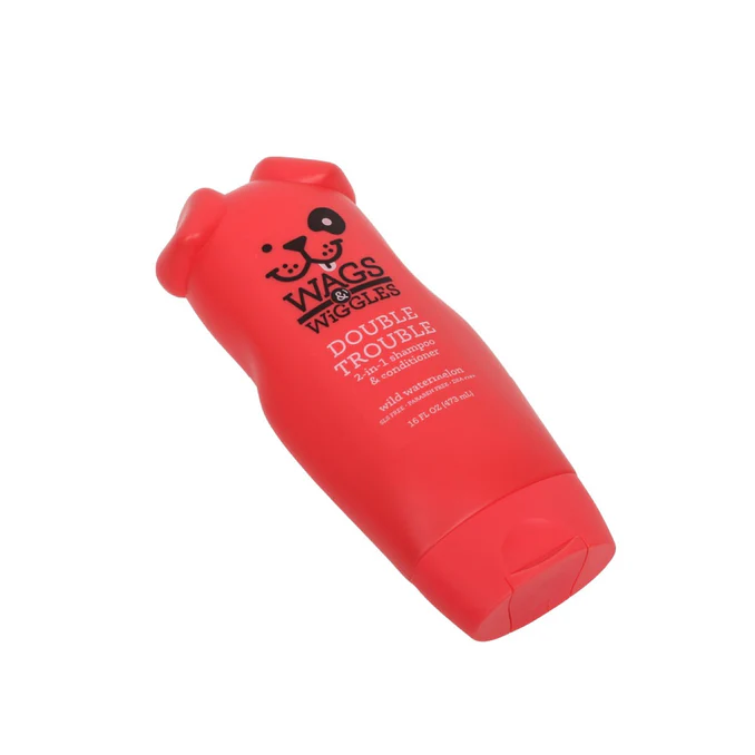 Shampoo Y Acondicionador 2 En 1 Para Perro Wags & Wiggles, Aroma Sandia Fresca. 473 mL