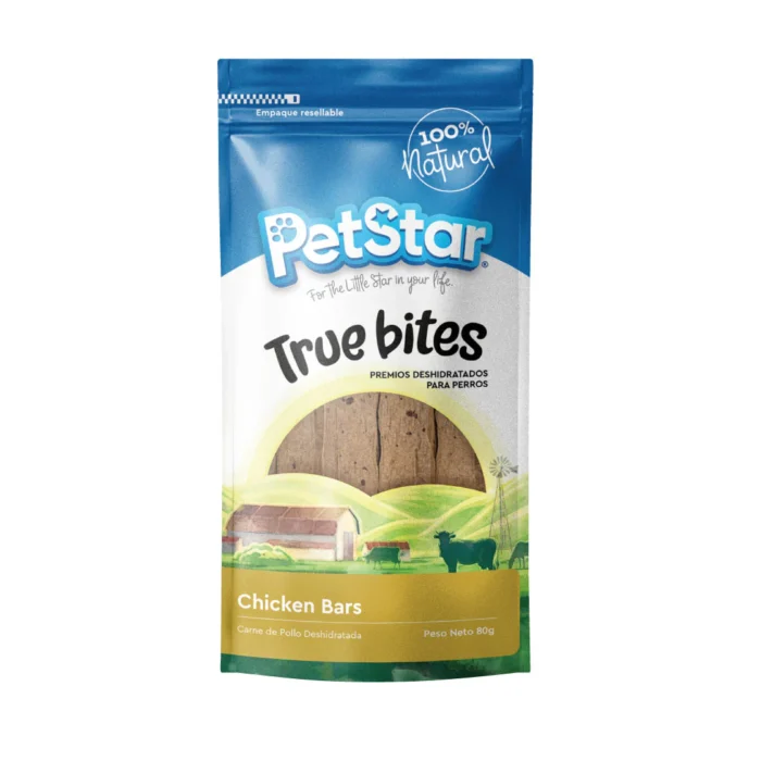 Premios para perro Chicken Bars True Bites