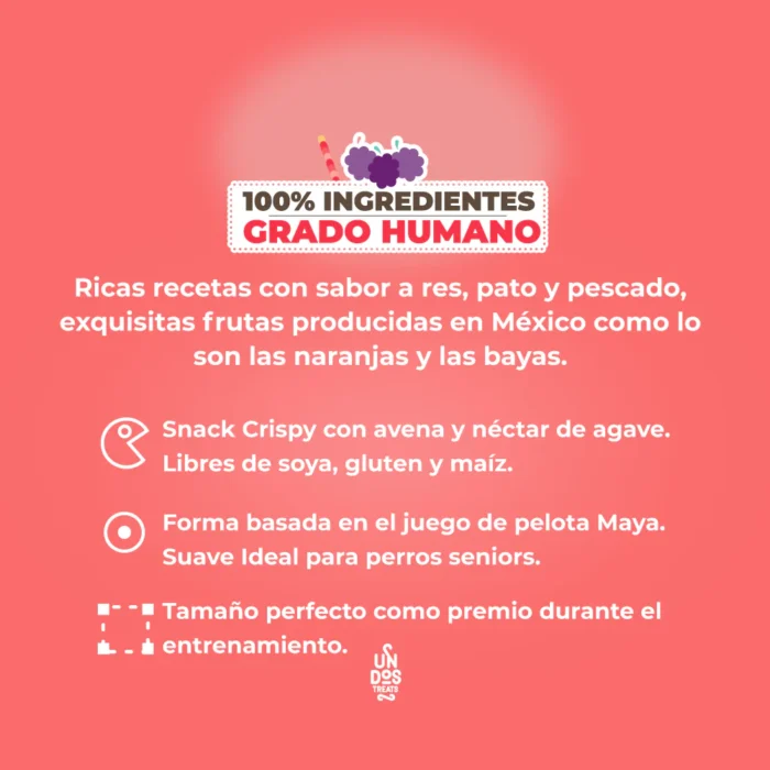 Un dos Treats Baked Biscuits Pi?ata Galletas Horneadas- Sabor Res y Moras 5.5 oz