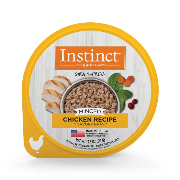 Alimento Instinct Original Minced Cups Para Gato, Sabor Pollo. 99 g