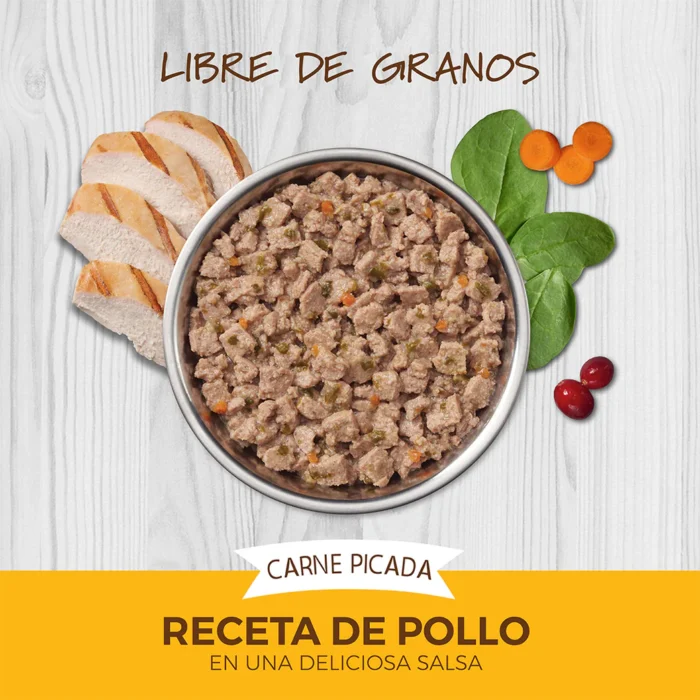 Alimento Instinct Original Minced Cups Para Gato, Sabor Pollo. 99 g