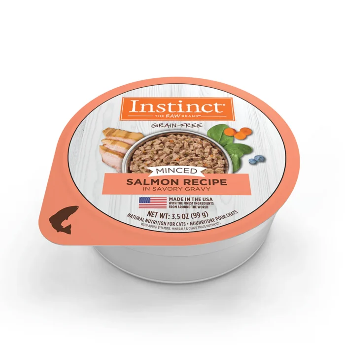 769949610304_PT01_1043x1043 Alimento Instinct Original Minced Cups Para Gato, Sabor Salmón. 99 g