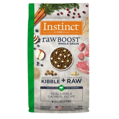 Instinct Raw Boost de Cordero con Granos y Avena para Perros