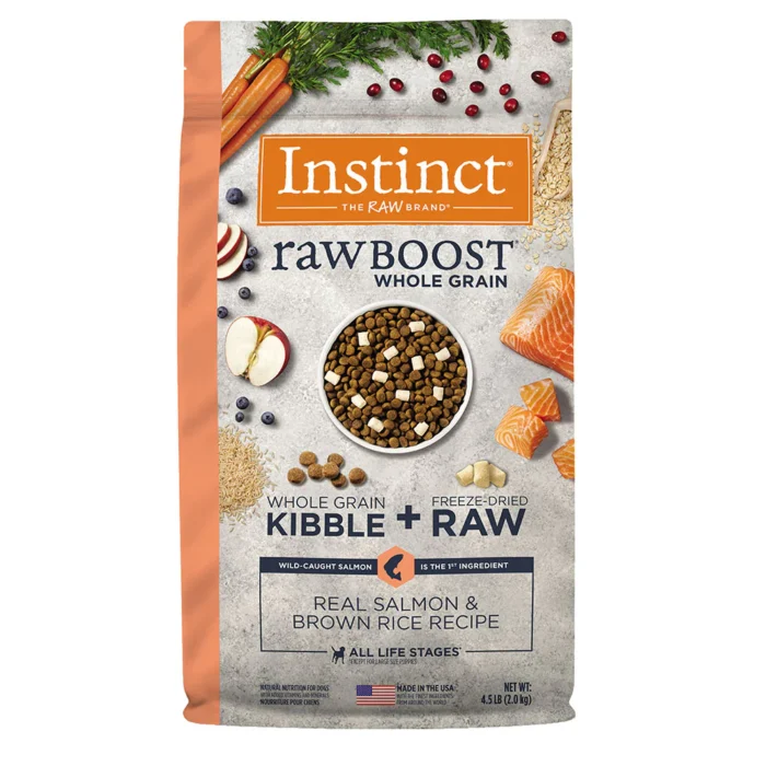 IRBWGSalmon4.5lbperro_1800x1800 Instinct Raw Boost de Salmón con Granos y Arroz Integral para Perros
