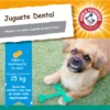 Arm & Hammer Juguete para Perro en forma de T-Bone, Limpia dientes, Sabor Mantequilla de Maní. 1pz