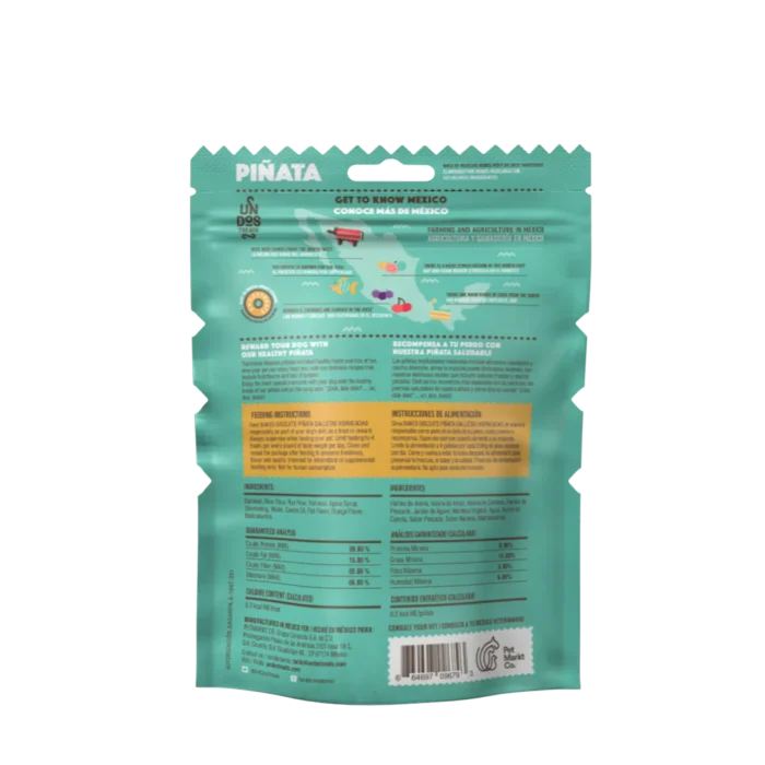 PescadoBack_1092x1092 Un dos Treats Baked Biscuits Pi?ata Galletas Horneadas- Sabor Pescado y Citricos 5.5 oz