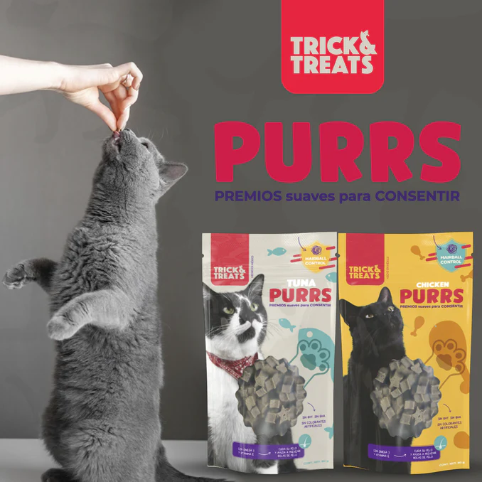 Purrs premios para gato de pollo