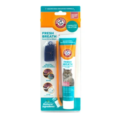 Sintitulo-1_0000_FFP8608_ArmHammer_DentalKit_FreshBreath_Kittens_Tuna_MAIN_1800x1800 Arm & Hammer Kit Pasta Dental con Cepillo para Gato, Elimina Sarro y Mal Aliento, Sabor Atún, 3pzas