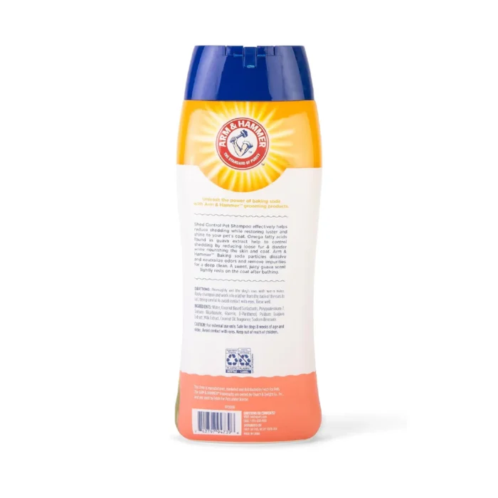 back_c06de775-3b8e-4505-9819-d99415d2b8fc_1043x1043 Arm & Hammer Shampoo para Perro Control Caída de Pelo, aroma Guayaba.