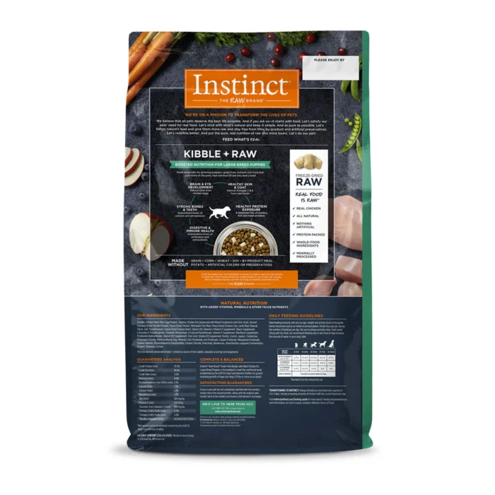 Instinct Raw Boost Cachorros Razas Grandes
